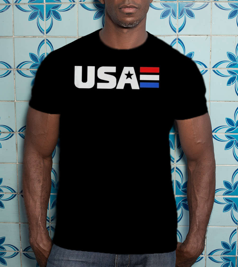 USA Star Stripes Red White And Blue Patriotic T-Shirt