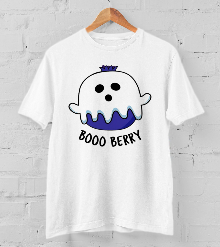Boo Berry Ghost General Mills Cereal Inspired Booo Berry Ghost T-Shirt