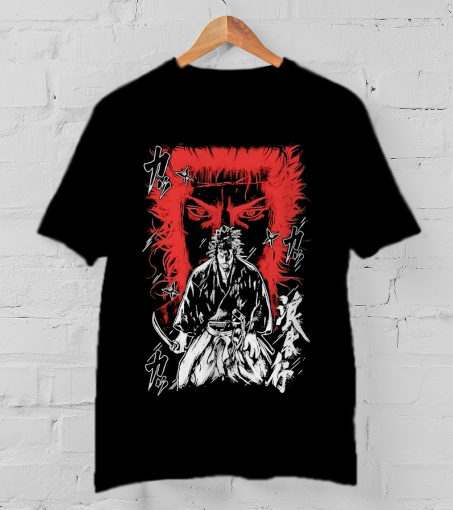 Vagabond Musashi Miyamoto Samurai Intense Manga T-Shirt