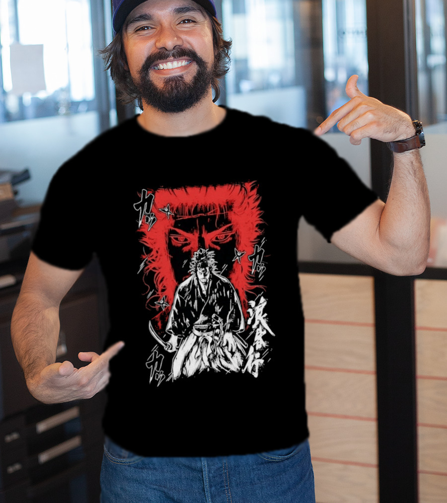 Vagabond Musashi Miyamoto Samurai Intense Manga T-Shirt