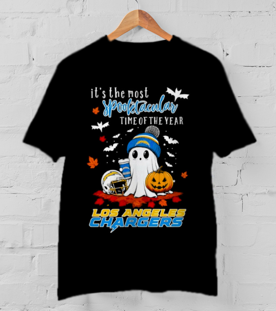 Los Angeles Chargers Most Spooktacular Time Ghost Halloween Football T-Shirt