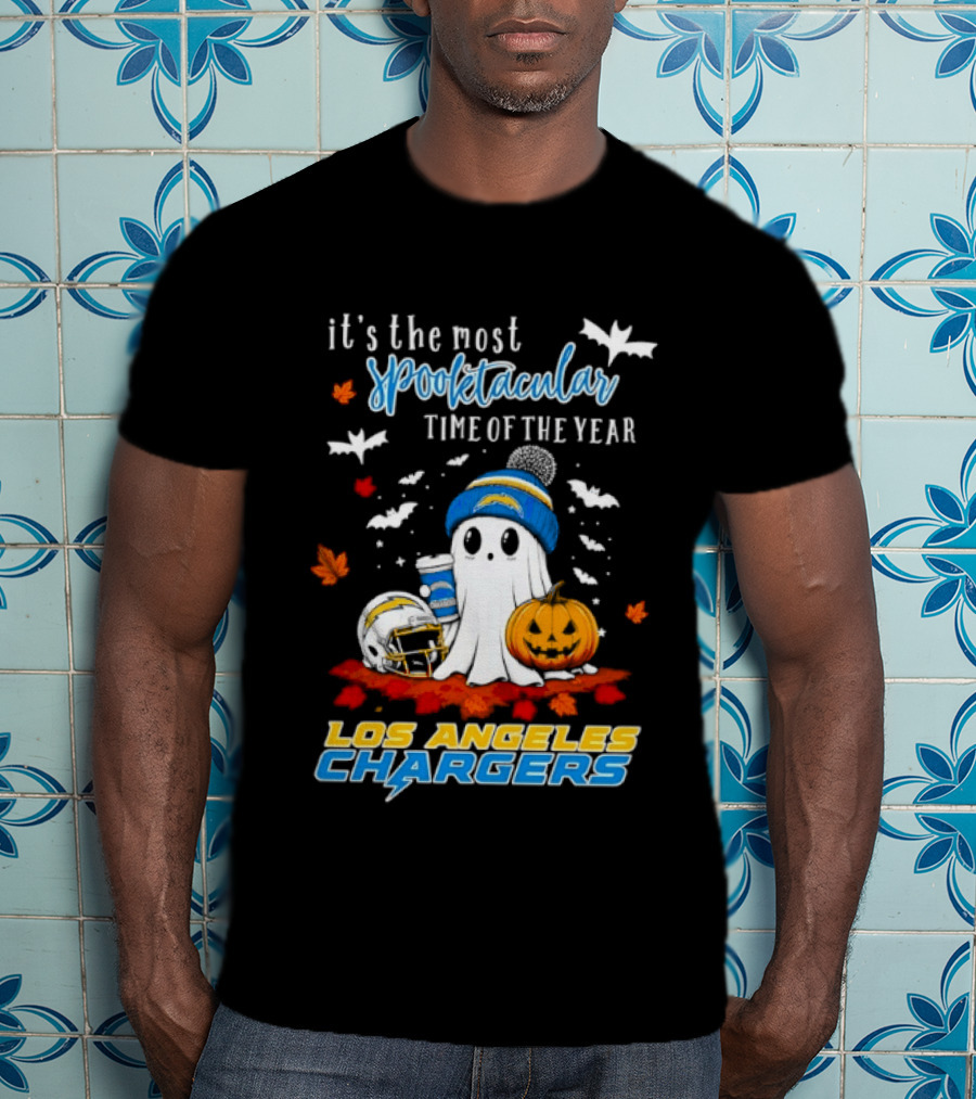Los Angeles Chargers Most Spooktacular Time Ghost Halloween Football T-Shirt