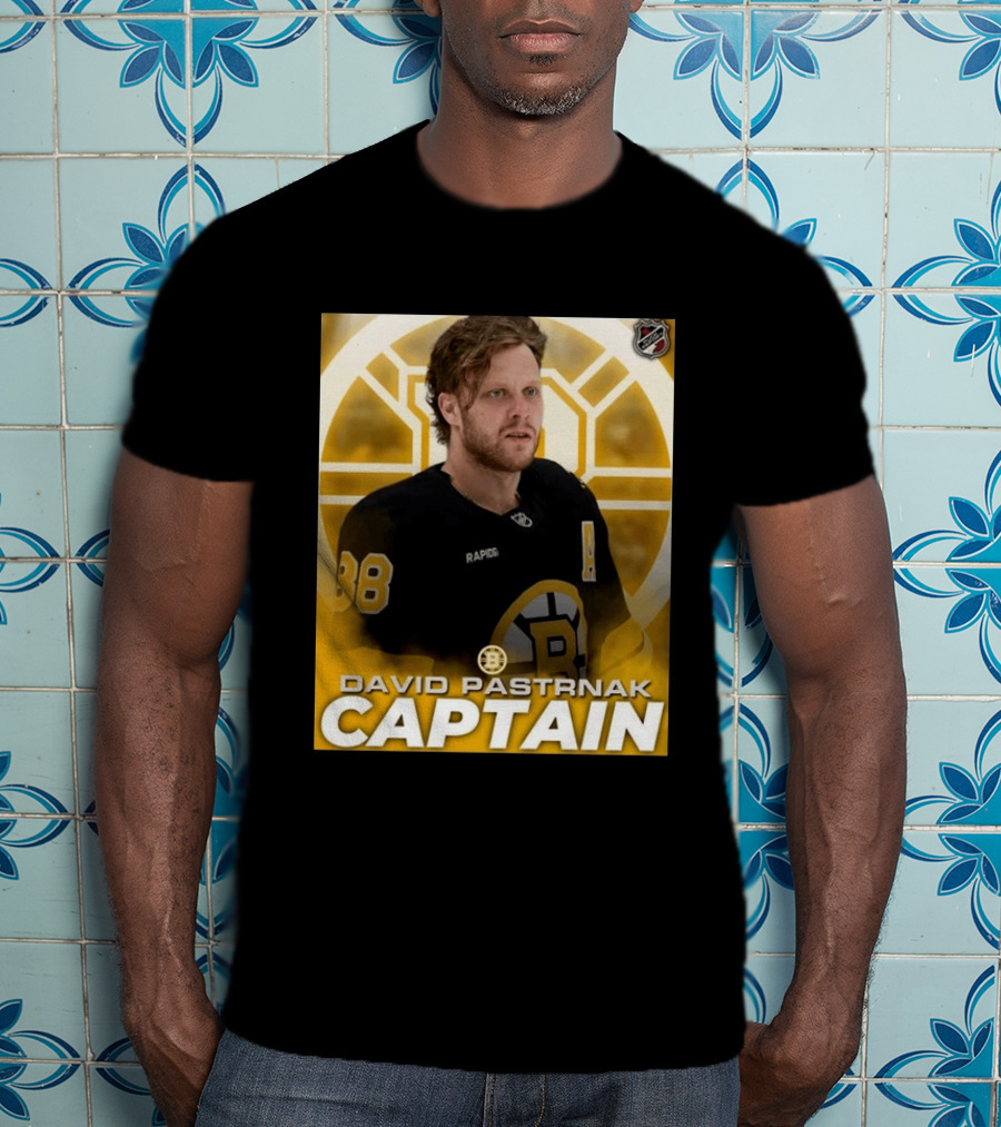 David Pastrnak Captain Boston Bruins NHL Hockey 88 T-Shirt