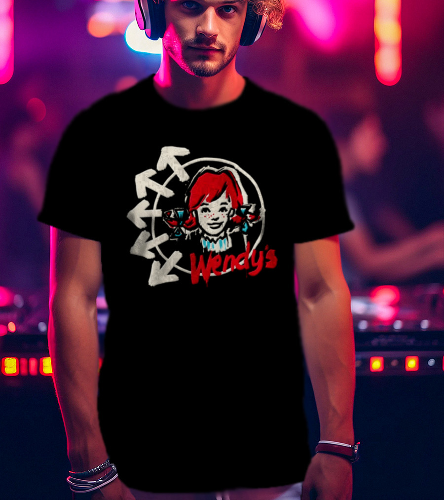 Wendy's Songs To Listen To In A Parking Lot Two Sided Bow Arrows T-Shirt