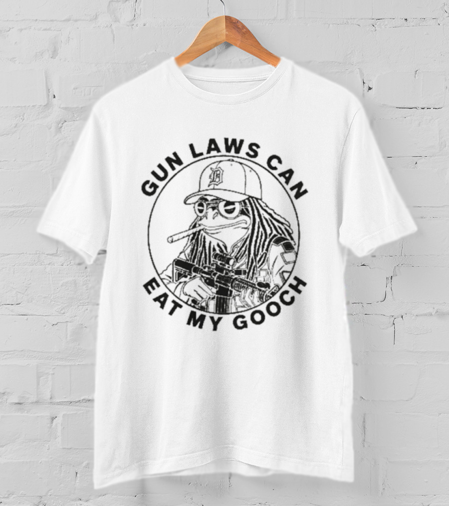 Gun Laws Can Eat My Gooch Detroit Tigers T-Shirt