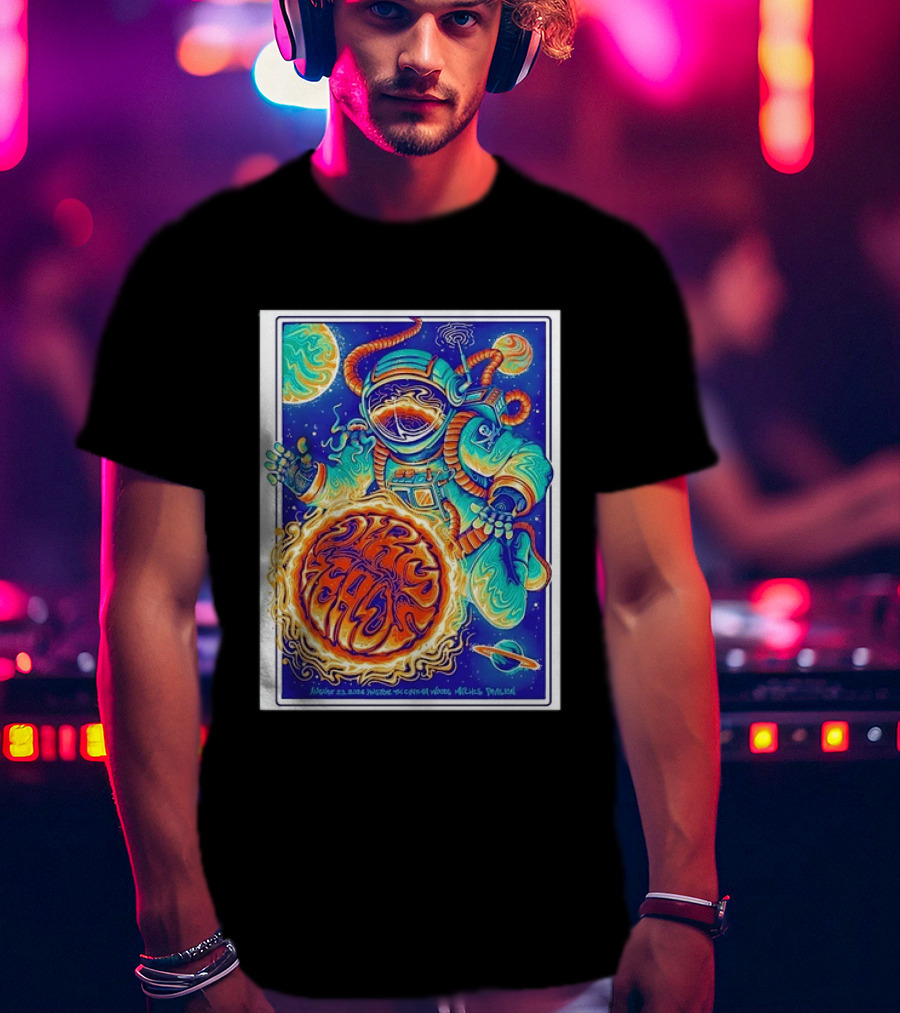 Dip Heads Astronaut Space Art August 23 2026 Houston TX Cynthia Woods Mitchell Pavilion T-Shirt
