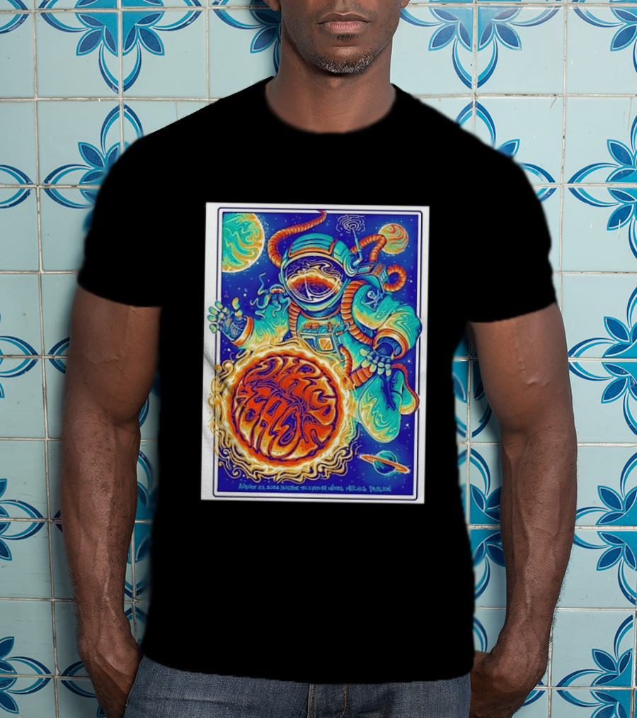 Dip Heads Astronaut Space Art August 23 2026 Houston TX Cynthia Woods Mitchell Pavilion T-Shirt