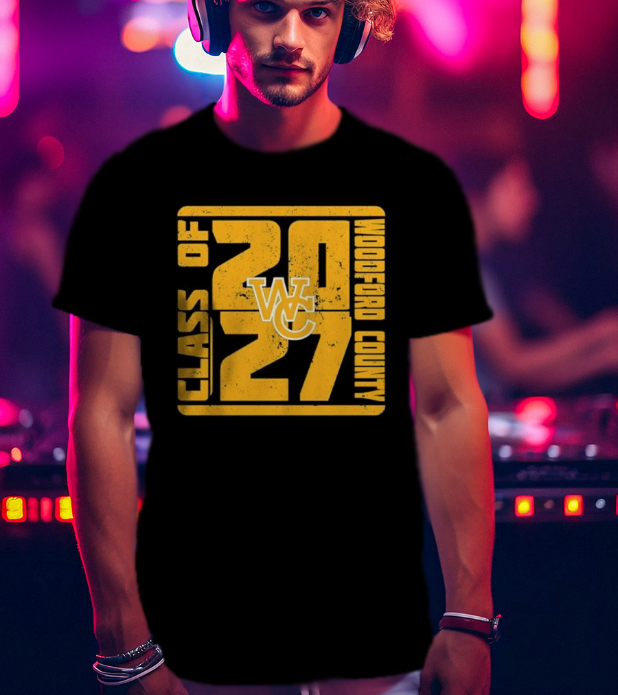 Distressed WC Class Of 2027 Woodford County T-Shirt