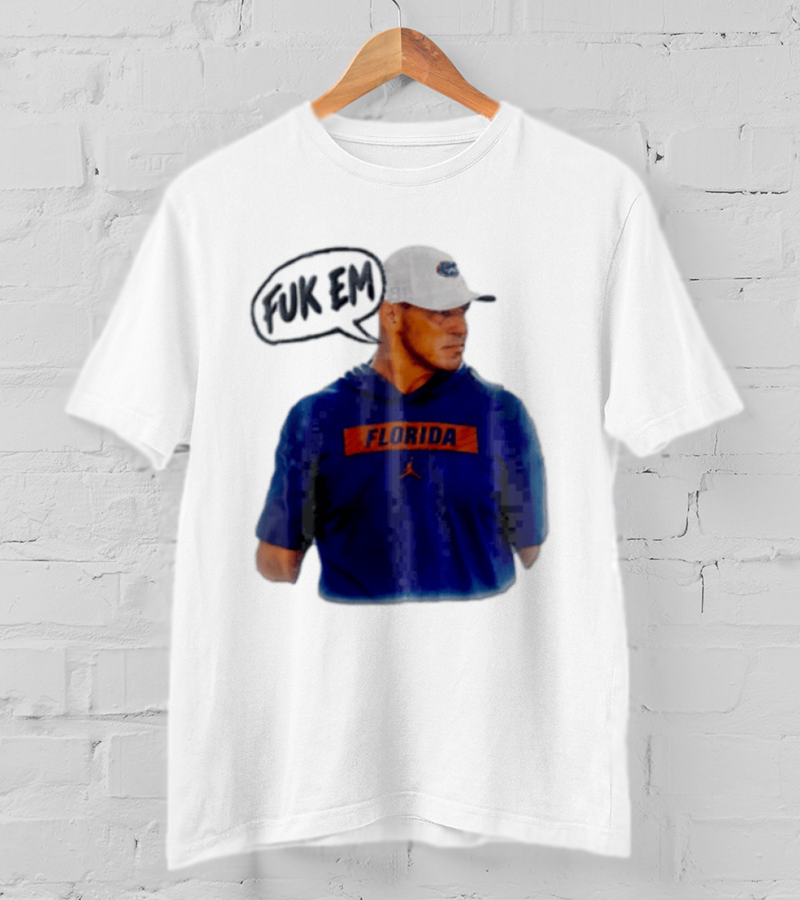 FLORIDA Coach Billy Napier Fuk Em Speech Bubble T-Shirt