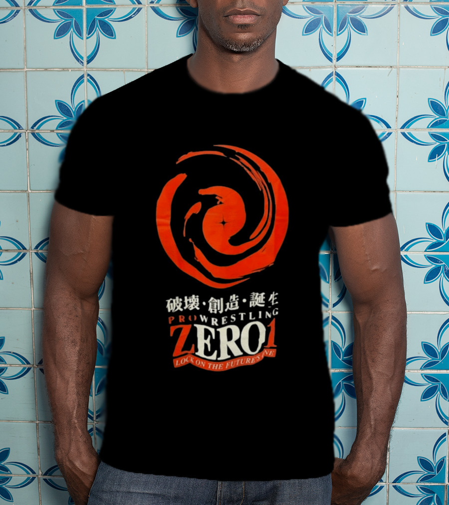 Pro Wrestling Zero1 Lock On The Future's One Breaking Creativity Birth T-Shirt