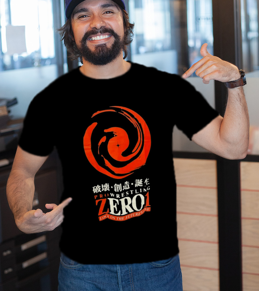 Pro Wrestling Zero1 Lock On The Future's One Breaking Creativity Birth T-Shirt
