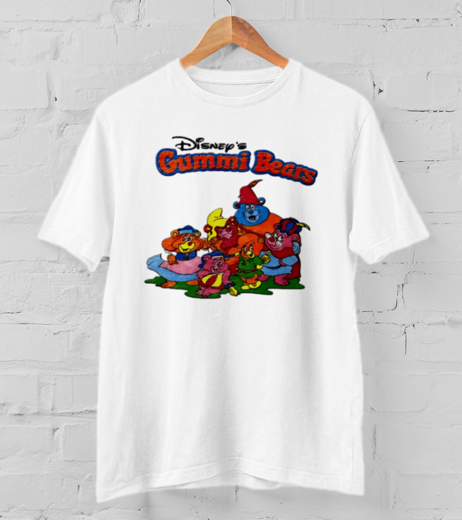 Disney's Gummi Bears 1985 Colorful Group Of Five Characters T-Shirt