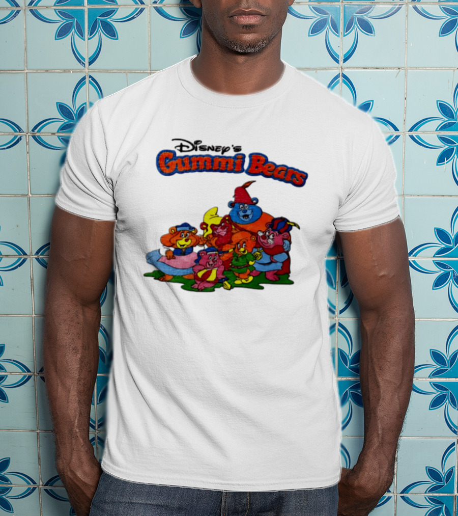Disney's Gummi Bears 1985 Colorful Group Of Five Characters T-Shirt