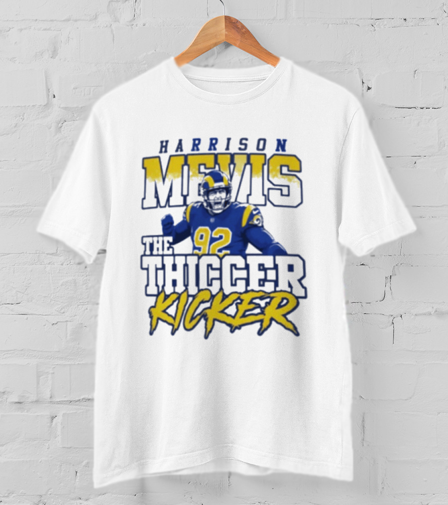 Harrison Mevis The Thiccer Kicker Rams #92 T-Shirt