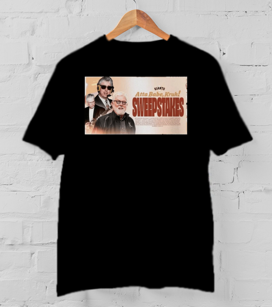 Giants Atta Babe Kruk Sweepstakes T-Shirt