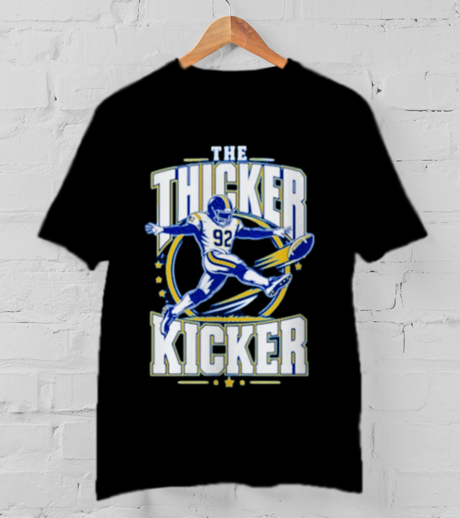Harrison Mevis The Thiccer Kicker LA Rams #92 Football T-Shirt