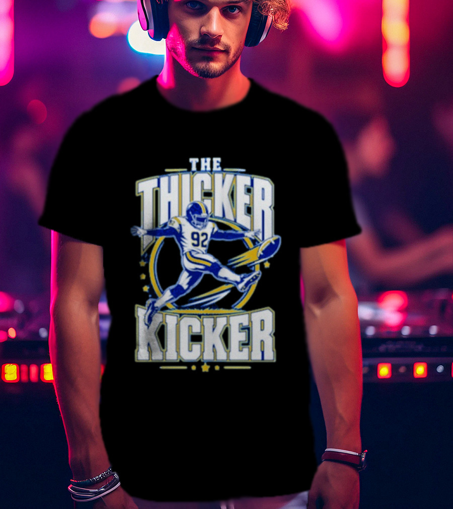 Harrison Mevis The Thiccer Kicker LA Rams #92 Football T-Shirt