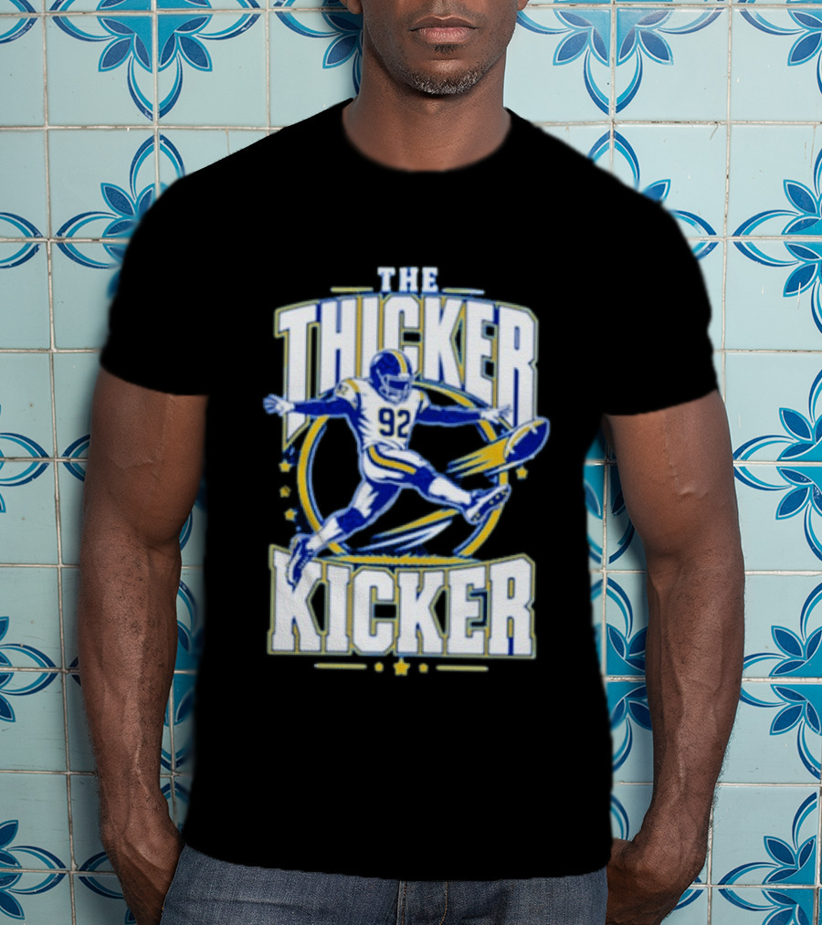Harrison Mevis The Thiccer Kicker LA Rams #92 Football T-Shirt