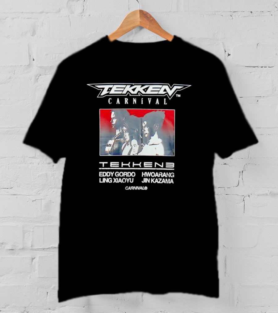 Tekken Carnival Featuring Eddy Gordo Hwoarang Ling Xiaoyu Jin Kazama T-Shirt