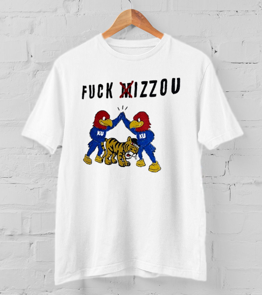 Fuck Mizzou KU Jayhawks Rivalry Missouri Tigers T-Shirt