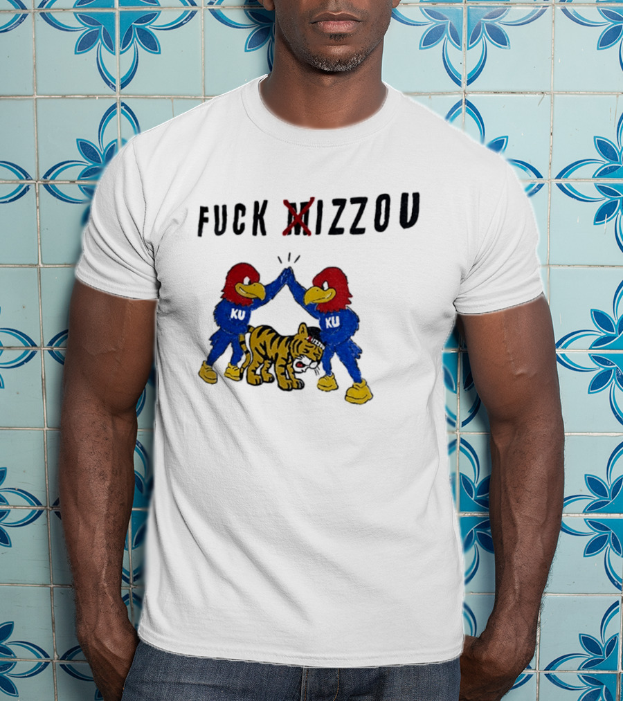 Fuck Mizzou KU Jayhawks Rivalry Missouri Tigers T-Shirt