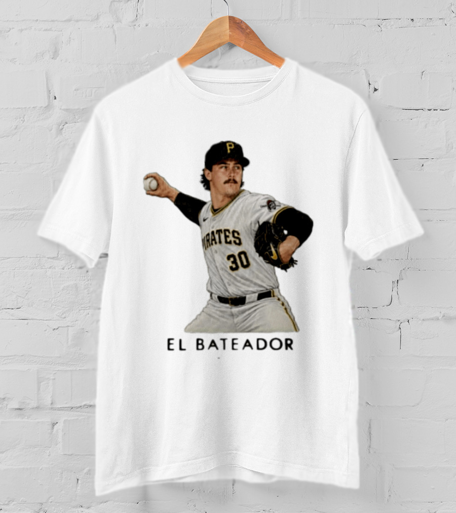 Pittsburgh Pirates Paul Skenes El Bateador Pitcher 30 MLB Baseball T-Shirt