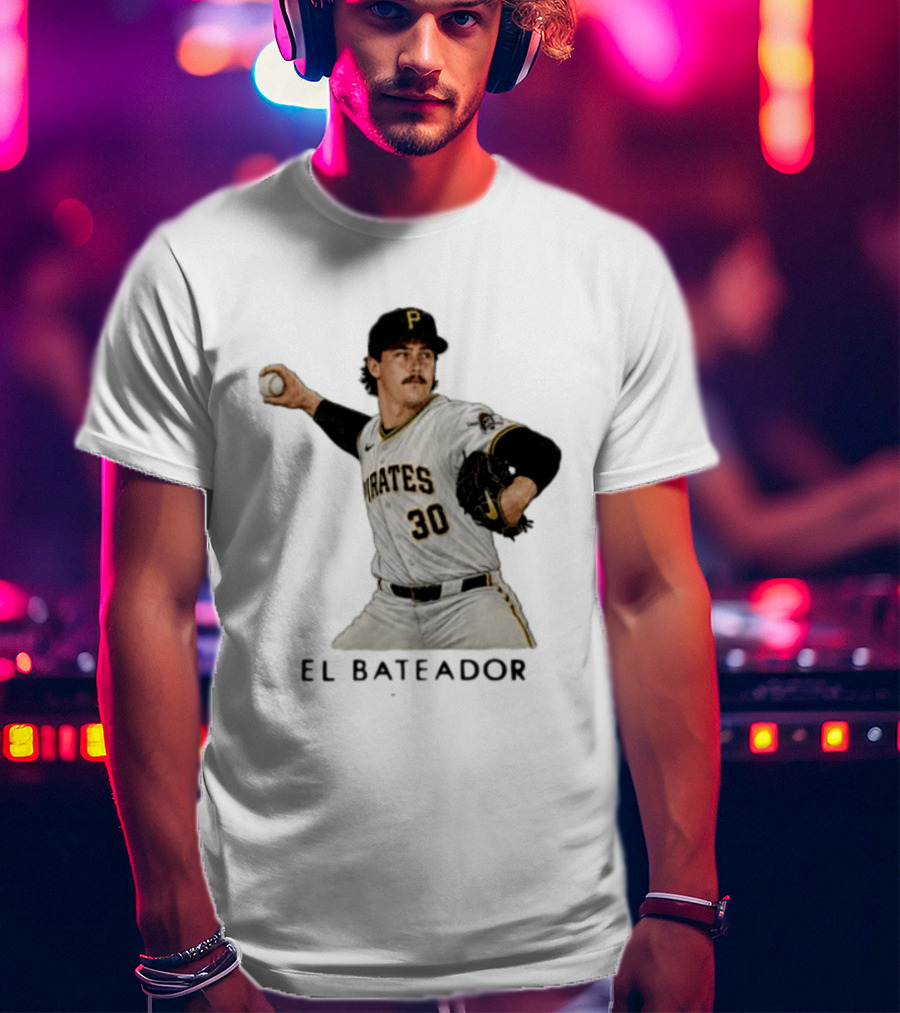 Pittsburgh Pirates Paul Skenes El Bateador Pitcher 30 MLB Baseball T-Shirt