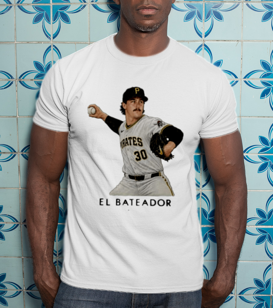Pittsburgh Pirates Paul Skenes El Bateador Pitcher 30 MLB Baseball T-Shirt