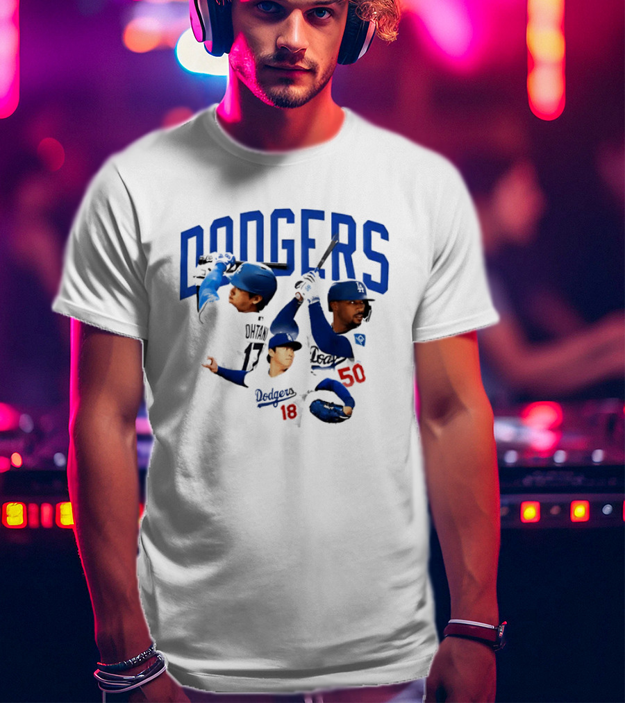 Los Angeles Dodgers Shohei Ohtani Mookie Betts Yoshinobu Yamamoto 17 18 50 T-Shirt