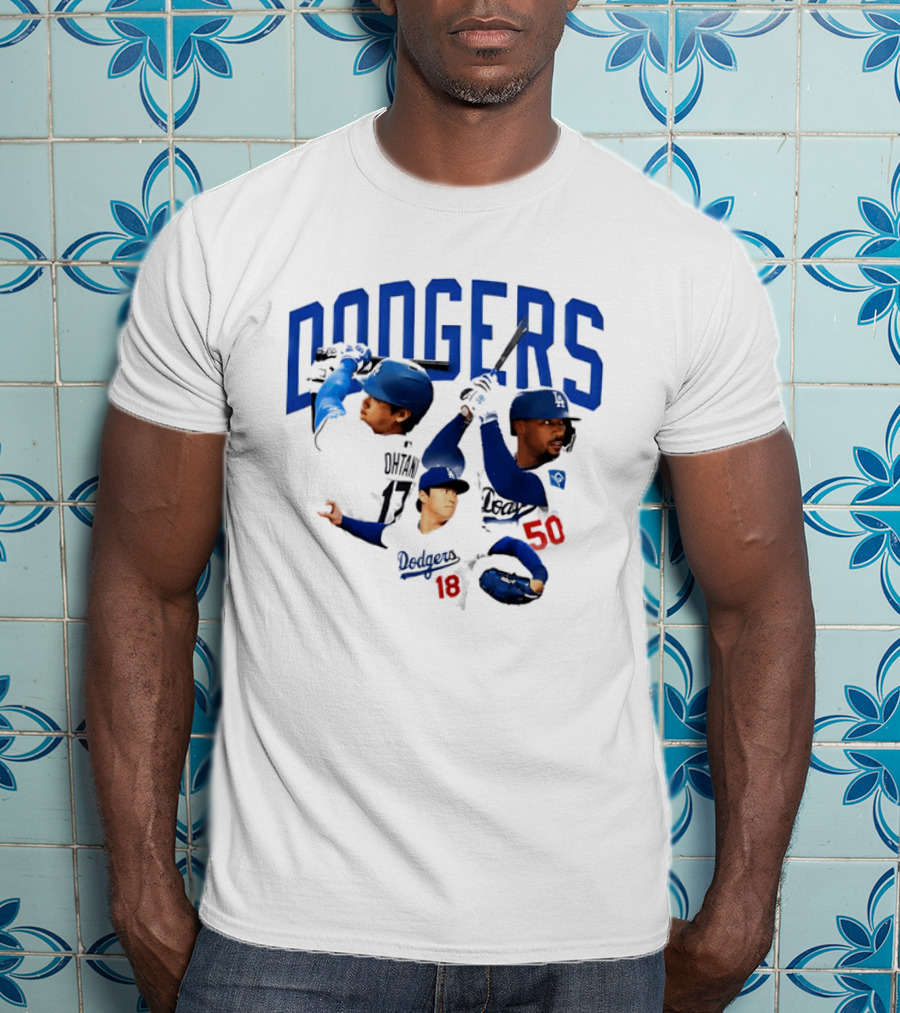 Los Angeles Dodgers Shohei Ohtani Mookie Betts Yoshinobu Yamamoto 17 18 50 T-Shirt