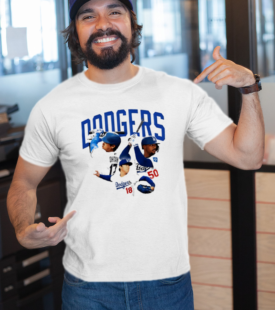Los Angeles Dodgers Shohei Ohtani Mookie Betts Yoshinobu Yamamoto 17 18 50 T-Shirt