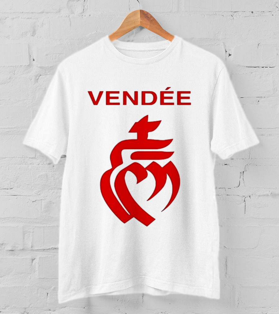 Vendée Sacred Heart Emblem France T-Shirt