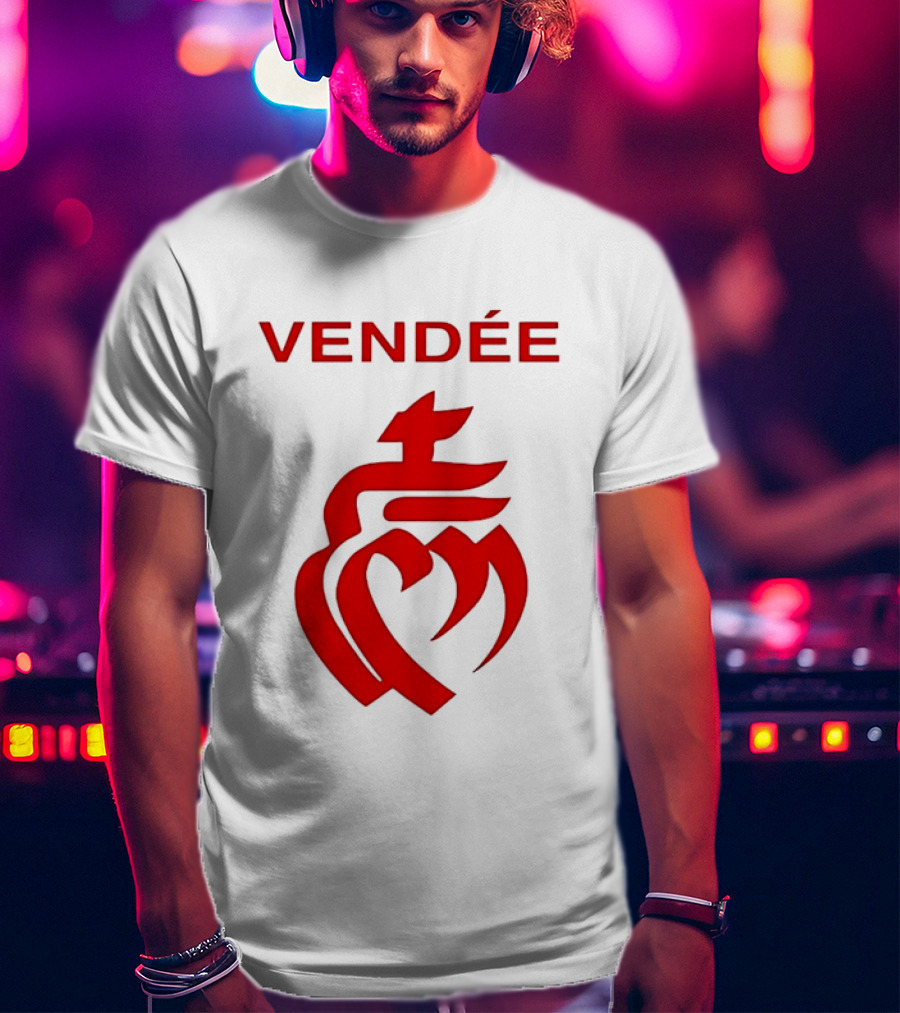 Vendée Sacred Heart Emblem France T-Shirt