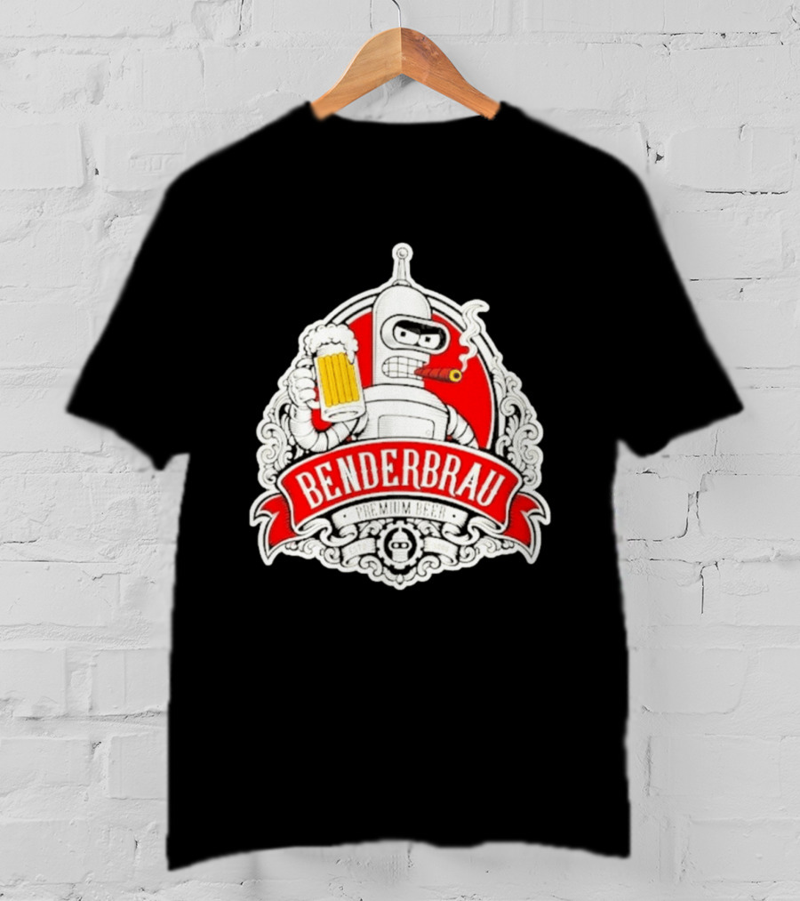 Benderbrau Premium Beer Futurama Bender T-Shirt
