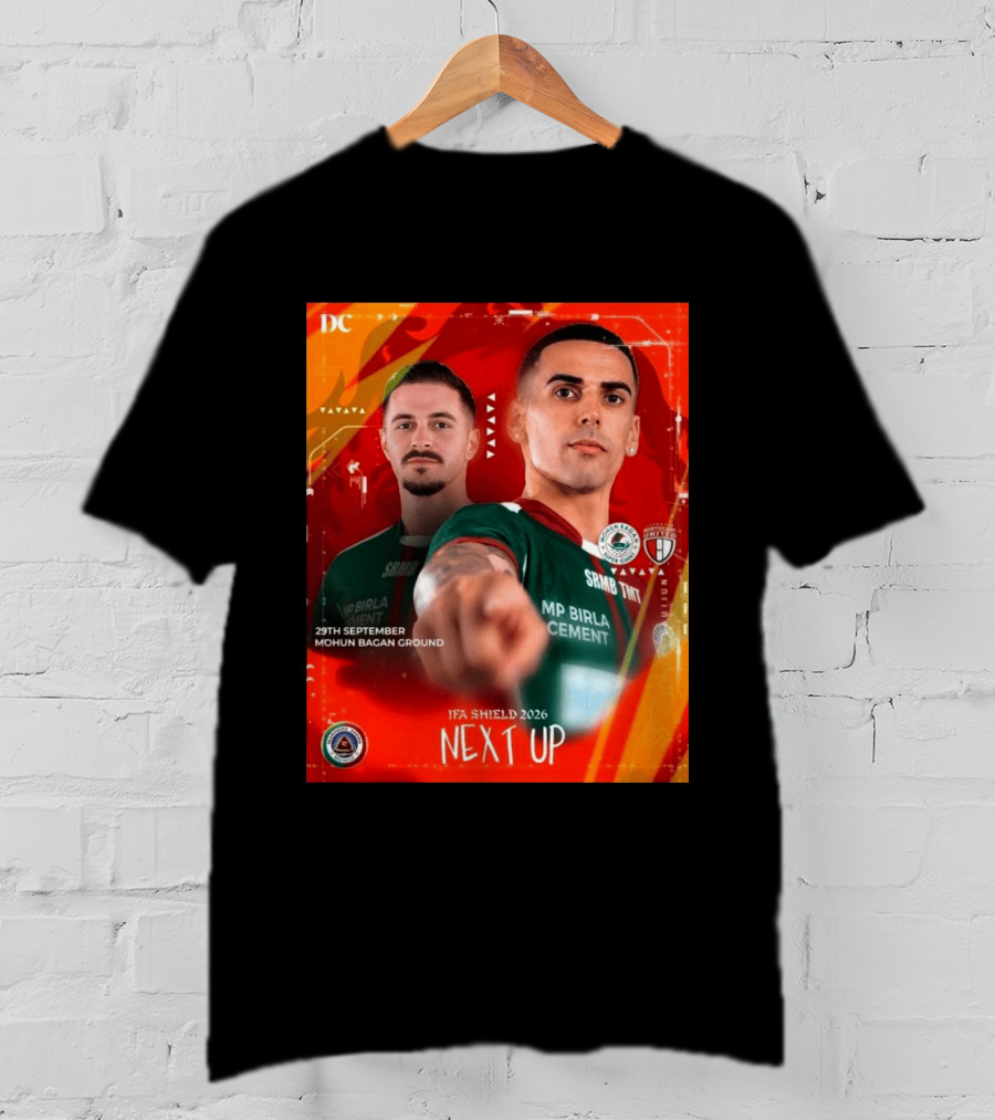 IFA Shield 2026 Mohun Bagan Super Giant Vs NorthEast United FC 29th September Mohun Bagan Ground T-Shirt