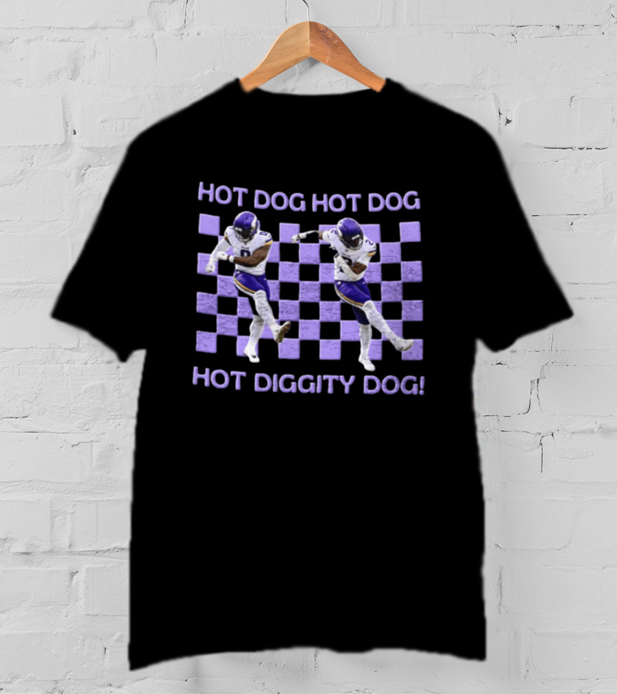 Hot Dog Hot Dog Hot Diggity Dog Minnesota Vikings Dance Isaiah Rodgers T-Shirt
