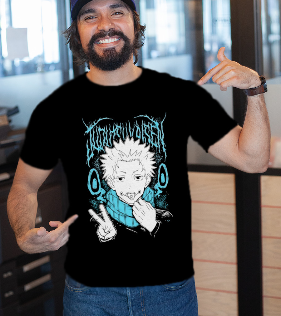 Jujutsu Kaisen Yuji Itadori Anime Manga Peace Sign T-Shirt