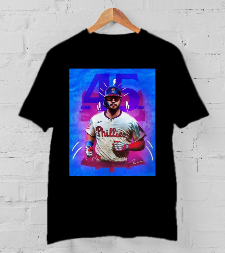 Kyle Schwarber 45 Home Runs Phillies MLB Leaderboard Season T-Shirt