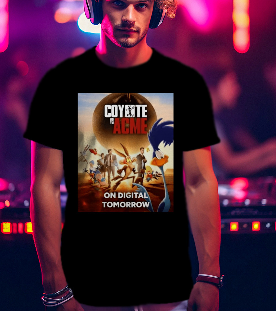 Coyote Vs Acme Digital Release Featuring Iconic Looney Tunes Characters T-Shirt