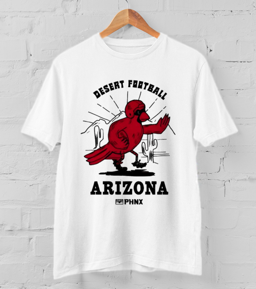 Arizona Desert Football PHNX Bird Cactus Sports T-Shirt