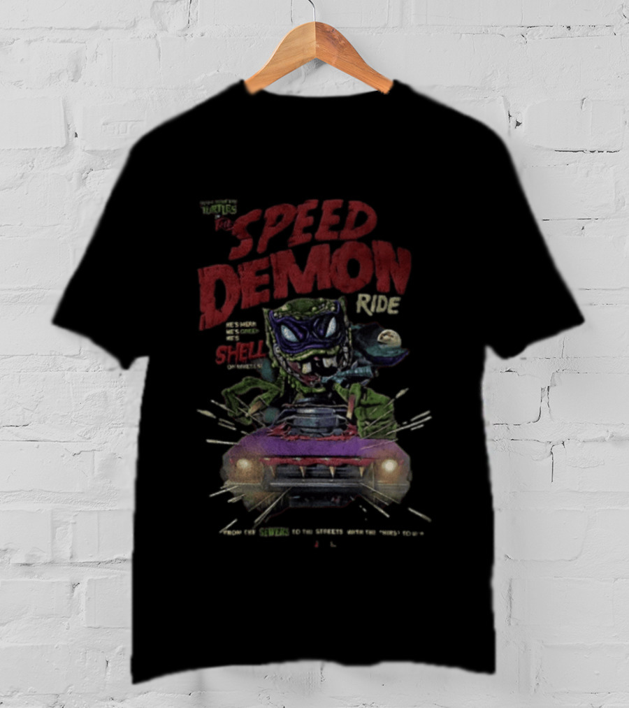 Welcome To The Speed Demon Ride Shell Daredevil Thrills T-Shirt