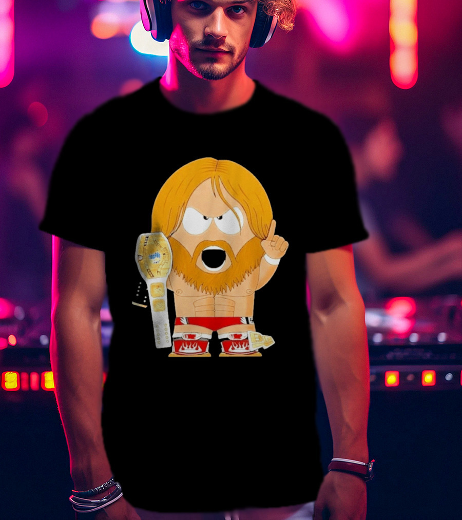 Daniel Bryan Parody Cartoon WWE Champion Belt T-Shirt