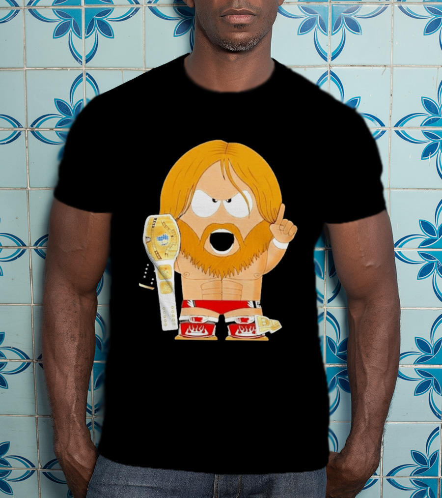 Daniel Bryan Parody Cartoon WWE Champion Belt T-Shirt