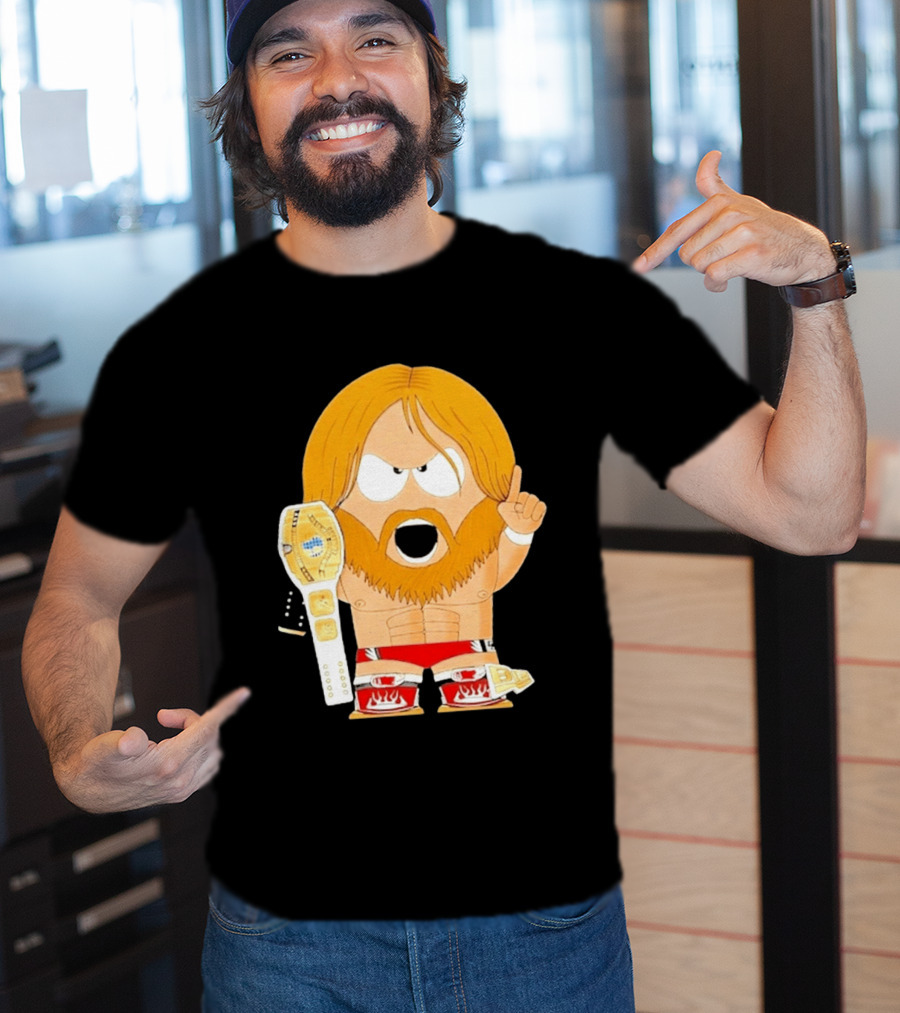 Daniel Bryan Parody Cartoon WWE Champion Belt T-Shirt