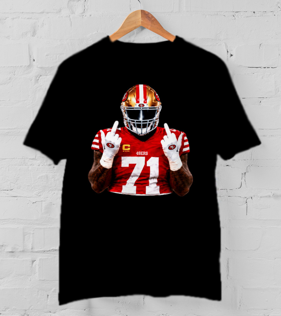 Trent Williams San Francisco 49ers 71 Middle Finger Gesture NFL T-Shirt