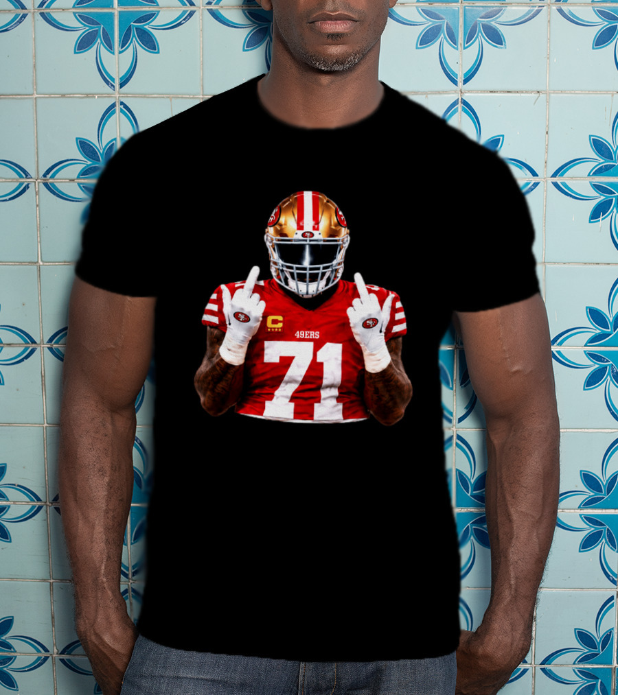 Trent Williams San Francisco 49ers 71 Middle Finger Gesture NFL T-Shirt