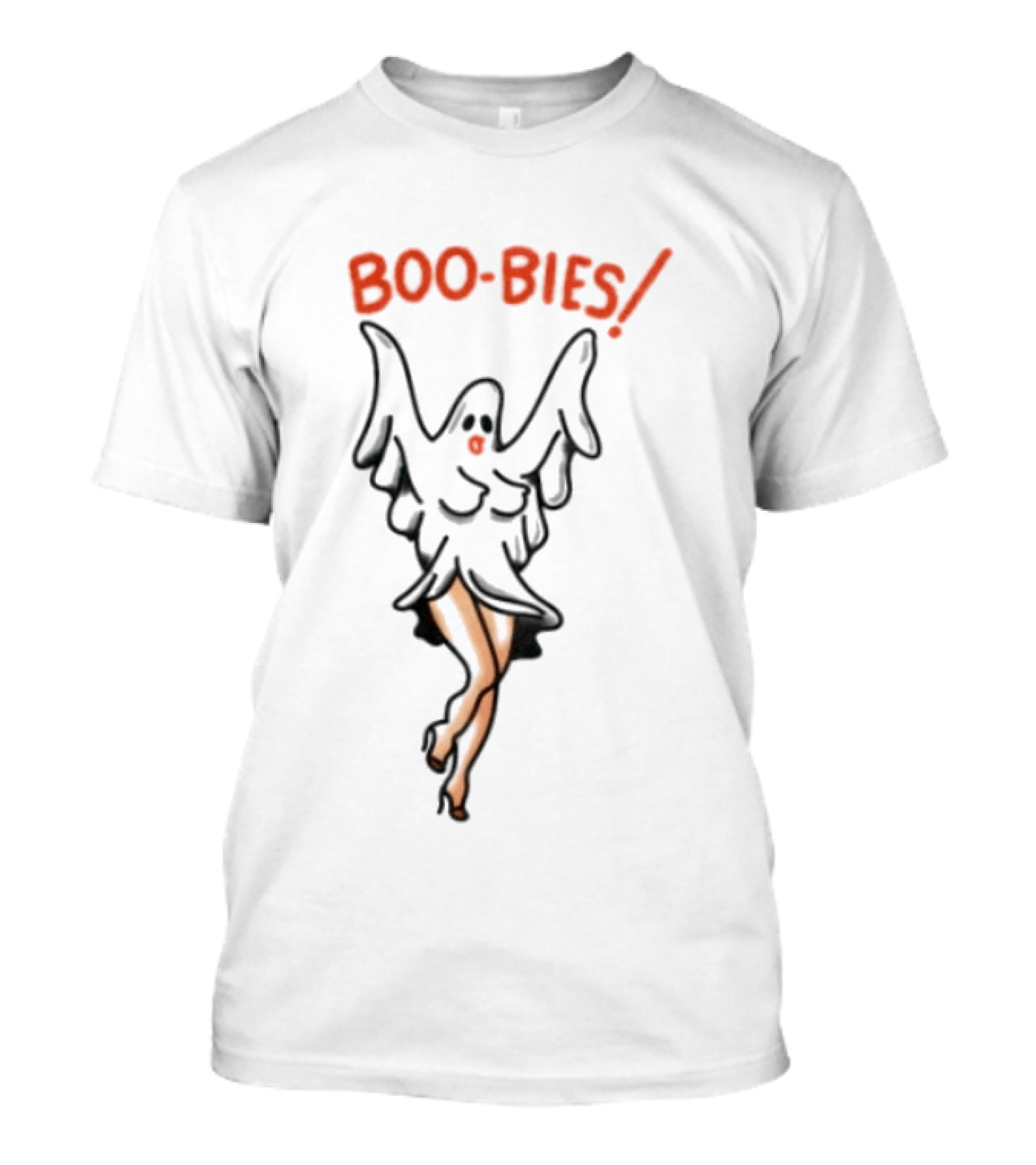 Boo Bies Halloween Ghost Pin Up Spooky T-Shirt