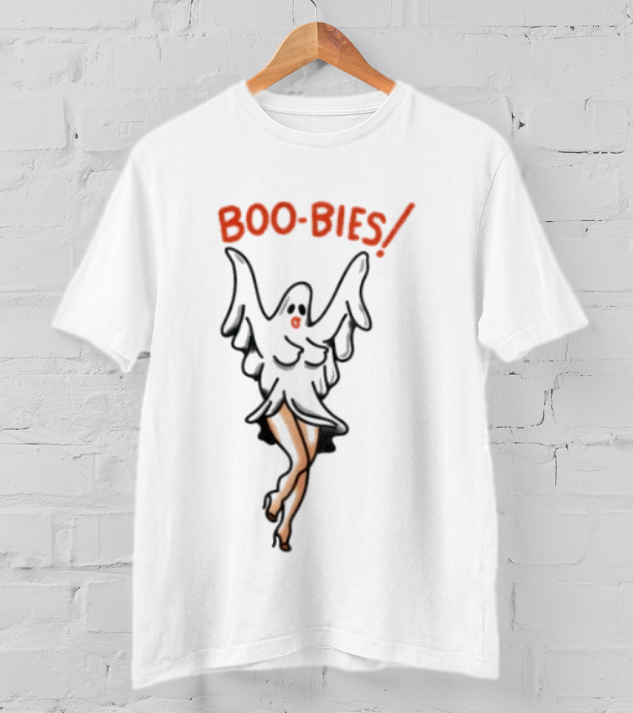 Boo Bies Halloween Ghost Pin Up Spooky T-Shirt