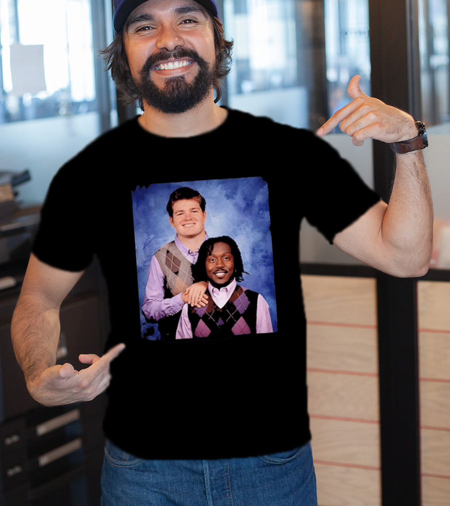 Drake Maye AJ Brown Step Brothers Movie T-Shirt