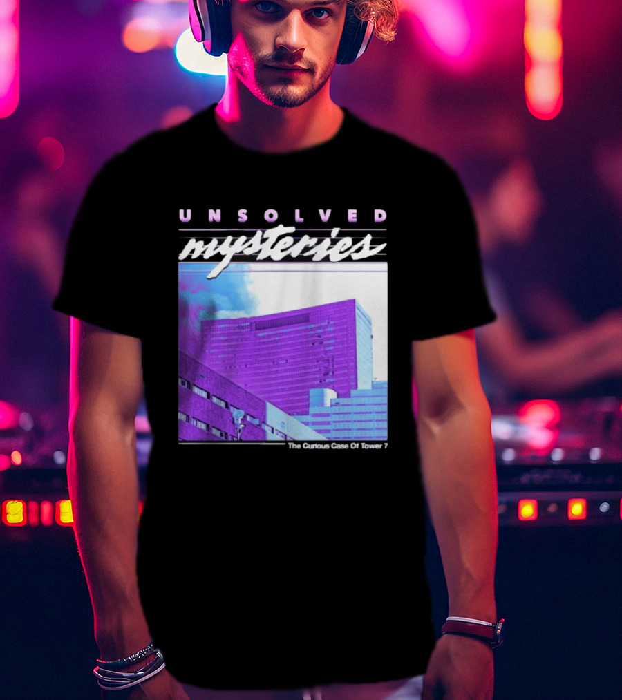 Unsolved Mysteries The Curious Case Of Tower 7 Retro Building T-Shirt